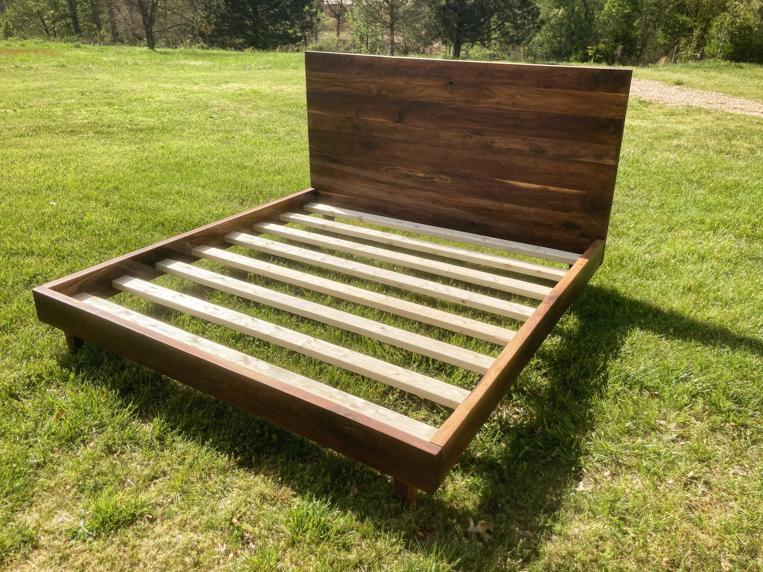 Walnut Bed Frame – NWA Makers