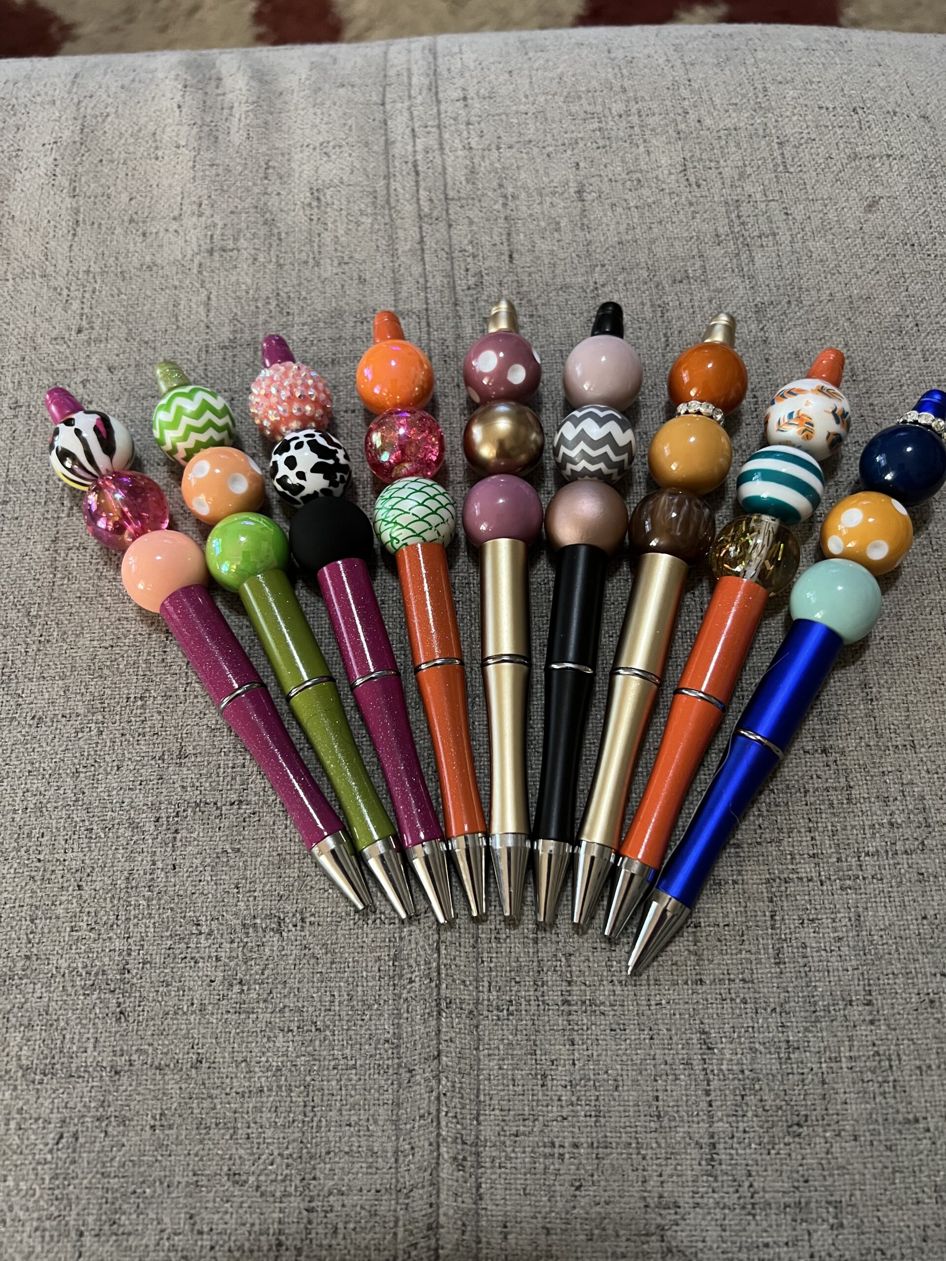 Beadable Pen with Designer LV Beads